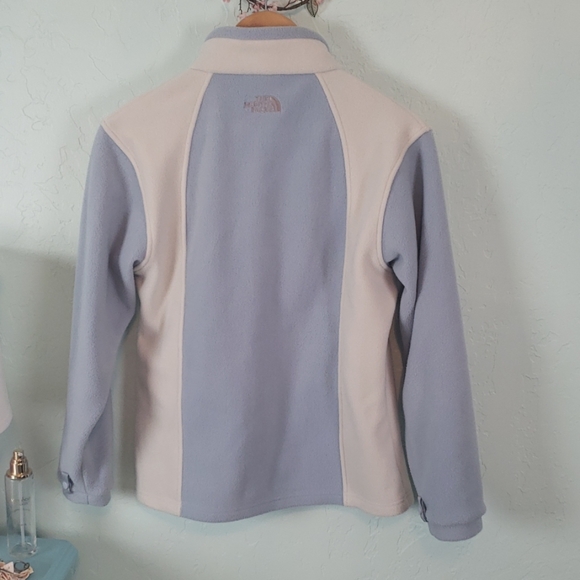 The North Face powder blue full zip- fleece - Picture 5 of 8